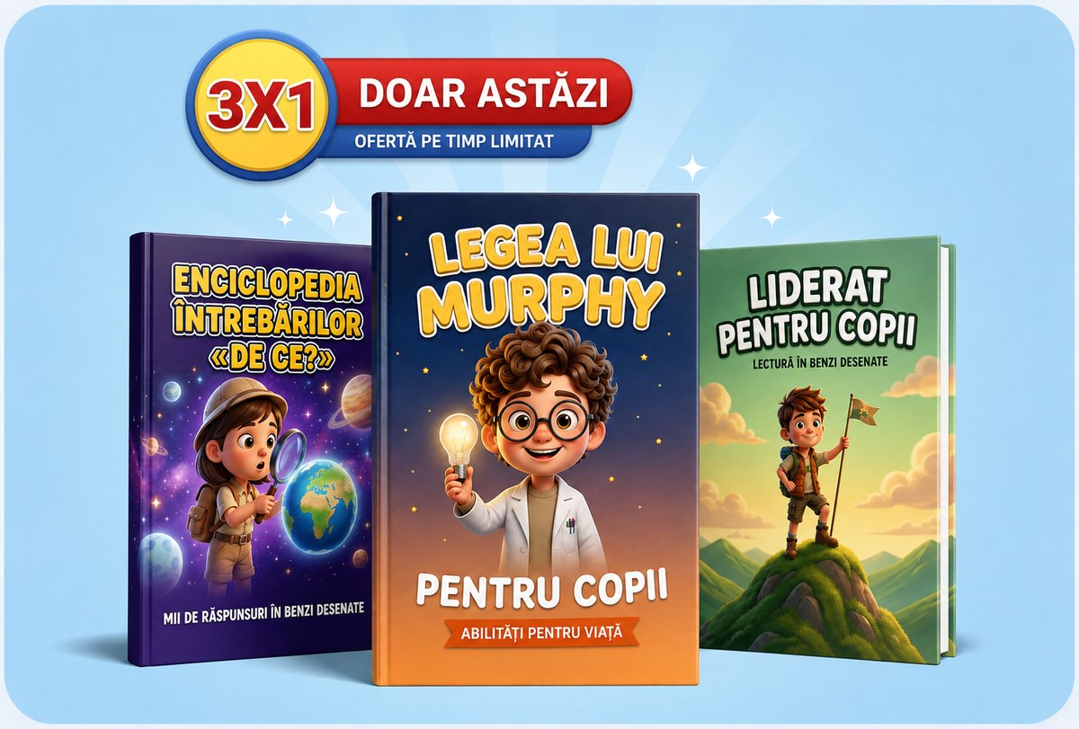 Pachet 3X1: Legea lui Murphy pentru Copii, Enciclopedia Întrebărilor De Ce și Liderat pentru Copii