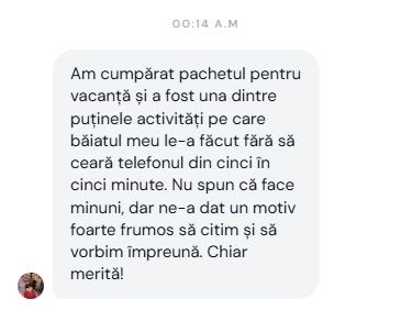 Mesaj de la un părinte